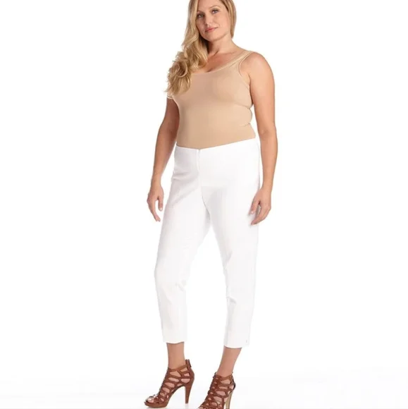 Karen Kane Plus Size Sand & Sky Cropped Pants